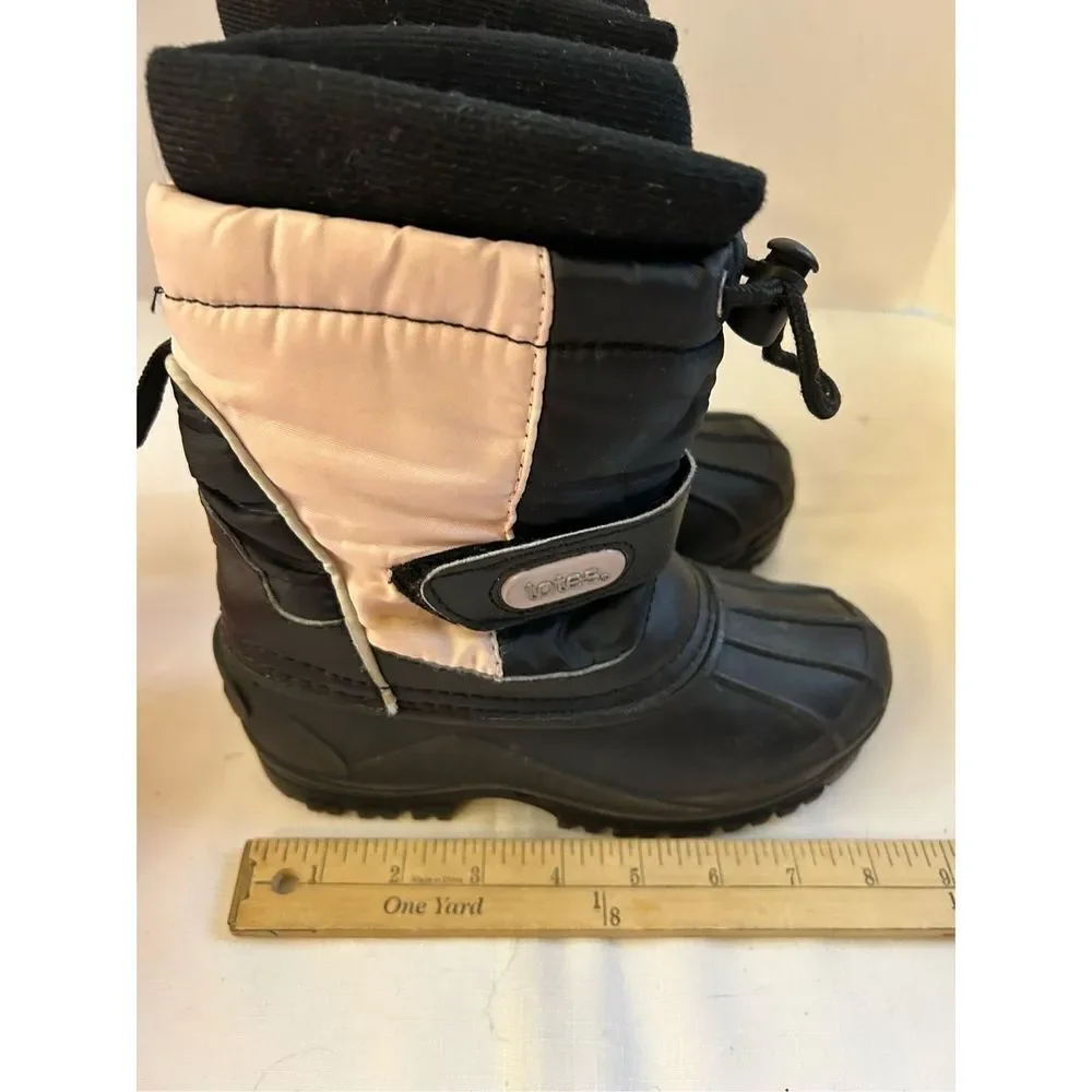 Totes snow boots size‎ 13 kids pink black